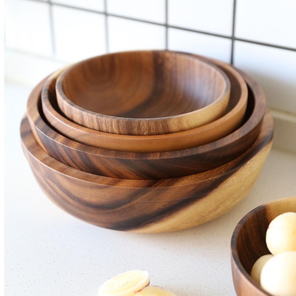 Natural Wooden Salad Bowl