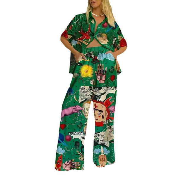 Women's Comfy Casual Pants Suit