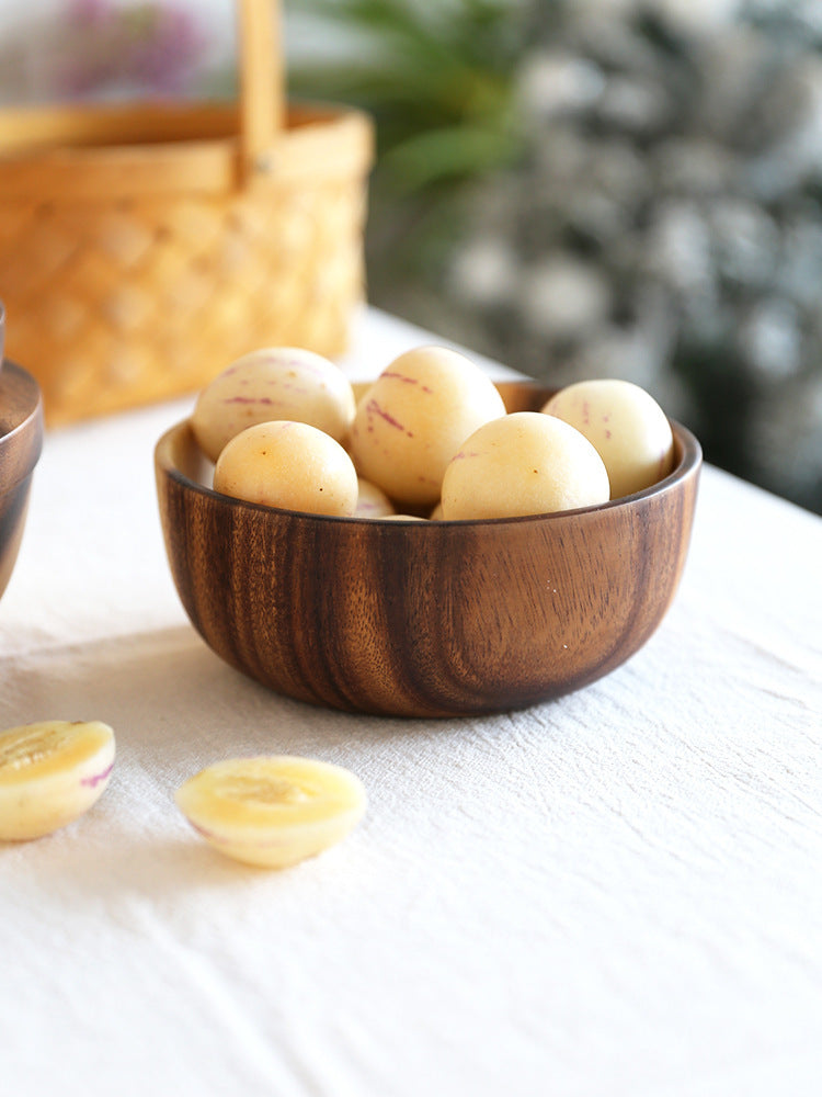 Natural Wooden Salad Bowl