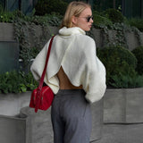 White Pullover Sweater For Women