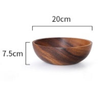 Natural Wooden Salad Bowl