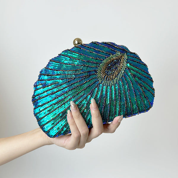Women's Vintage Beaded One-shoulder Handbag