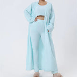 3 Piece Women's Lounge Set Pink M – Posh Atomic