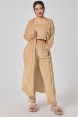 3 Piece Women's Lounge Set Red L – Posh Atomic