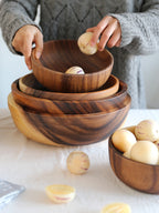 Natural Wooden Salad Bowl
