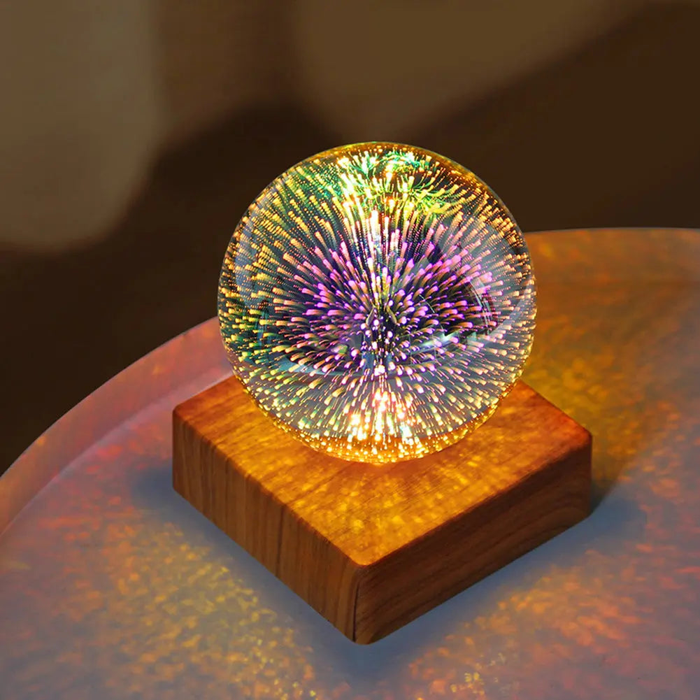 3D Firework Crystal Ball Night Light – Posh Atomic