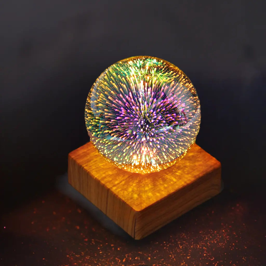 3D Firework Crystal Ball Night Light 9x9x11.8cm Love – Posh Atomic