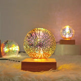3D Firework Crystal Ball Night Light 9x9x11.8cm Starry sky – Posh Atomic