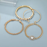 4 Pcs Crystal Bracelet Set For Women – Posh Atomic