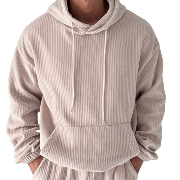 Men's Corduroy Hooded Sweatshirt