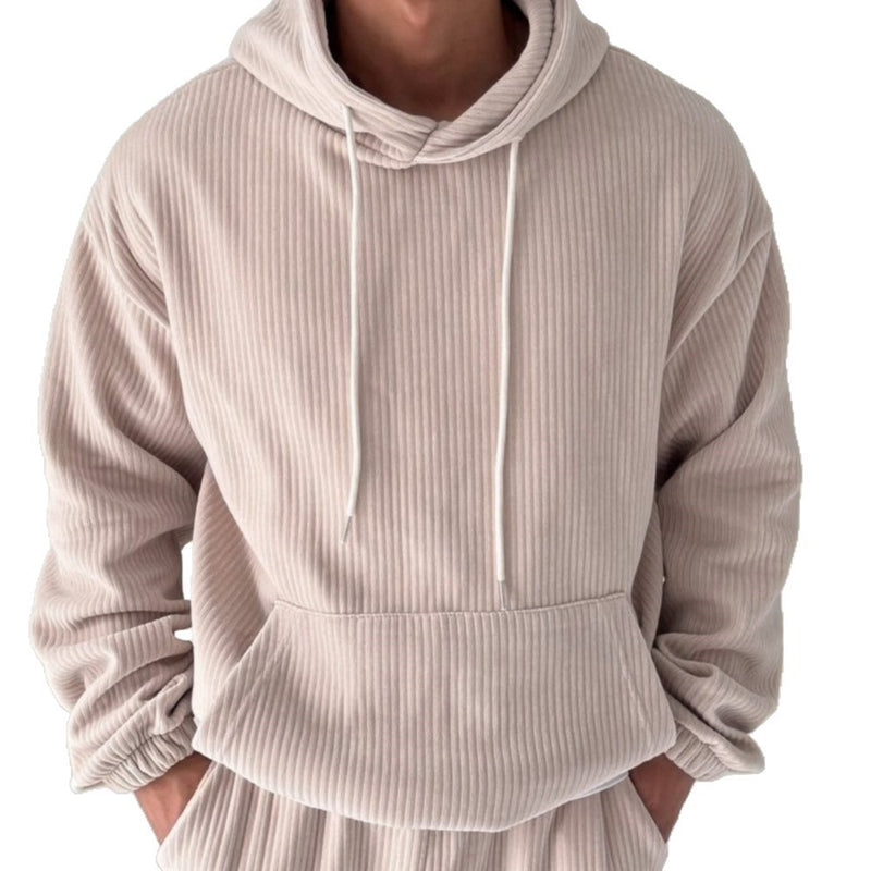 Men's Corduroy Hooded Sweatshirt