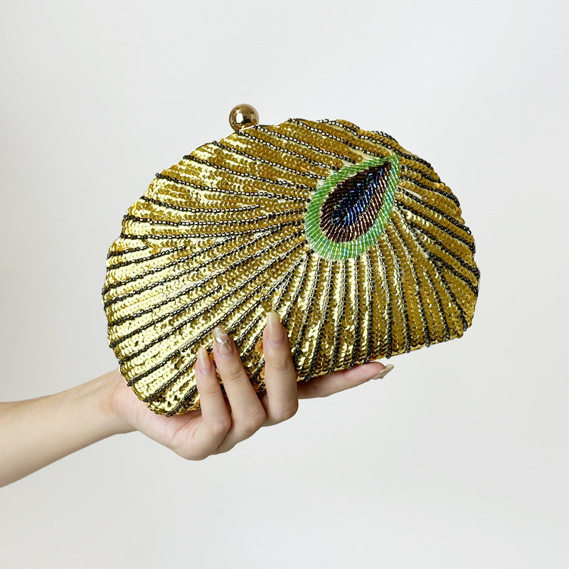 Women's Vintage Beaded One-shoulder Handbag