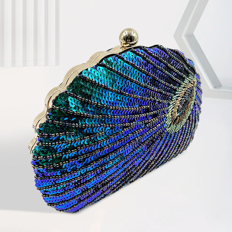 Women's Vintage Beaded One-shoulder Handbag