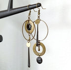 Asymmetric Round Ring Earrings