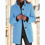 Casual Wool Coat With Pockets