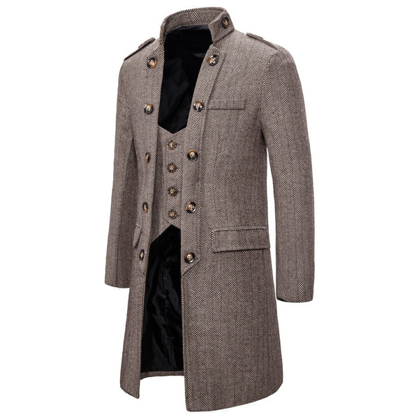 Men's Herringbone Overcoat