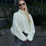 White Pullover Sweater For Women