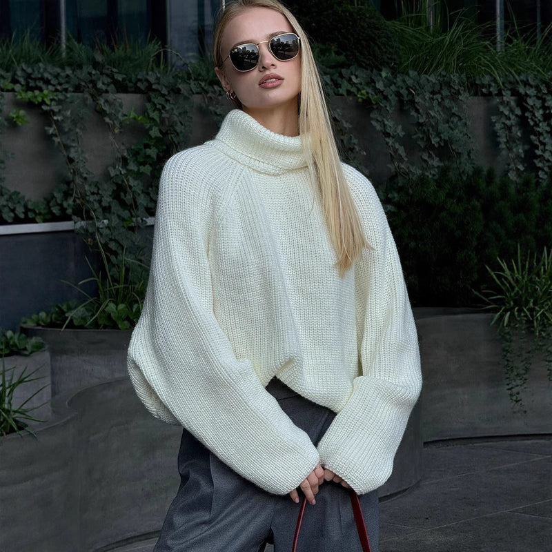 White Pullover Sweater For Women