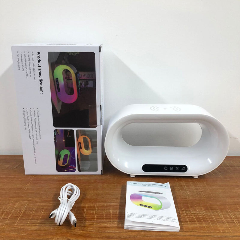Multi-function 3 In 1 Lamp Smart Multifunctional Wireless Charger Alarm Clock