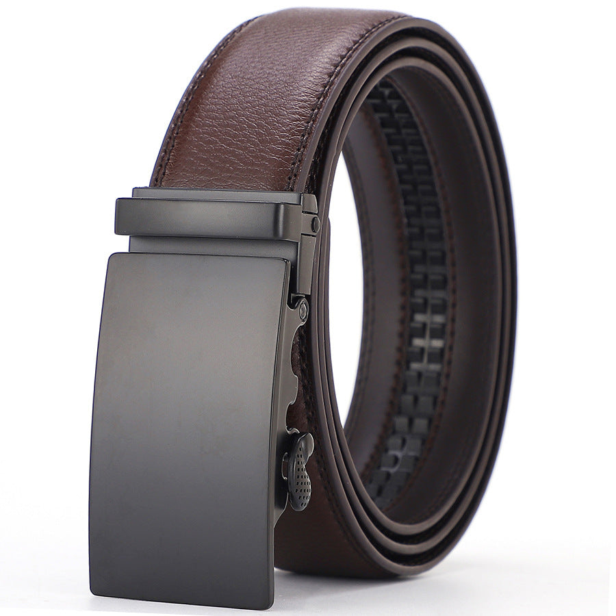 Men's Automatic Buckle Cowhide Belt