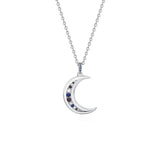 925 Sterling Silver Moon Necklace – Posh Atomic