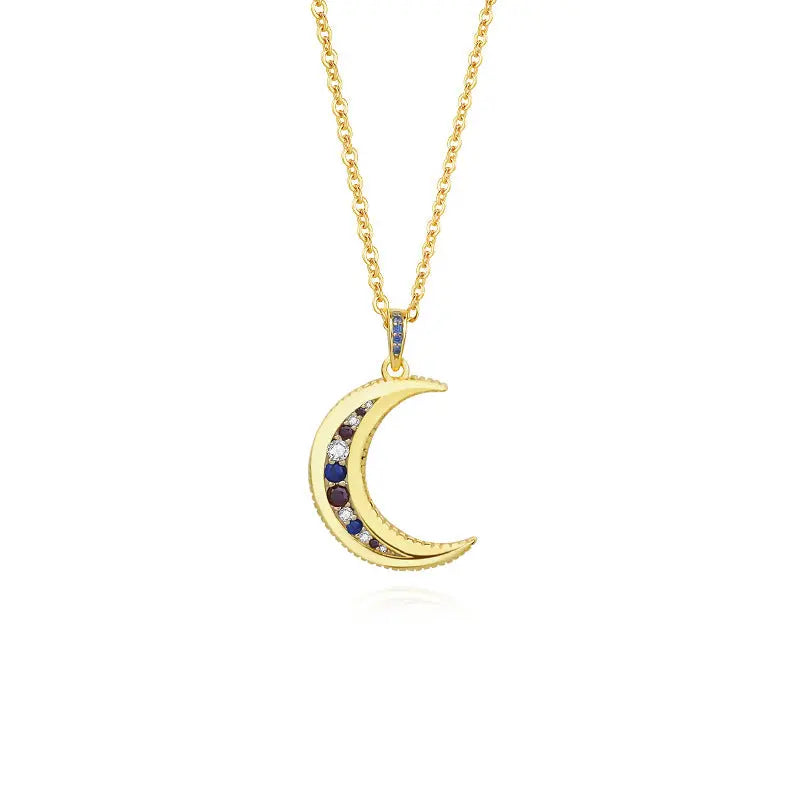 925 Sterling Silver Moon Necklace – Posh Atomic