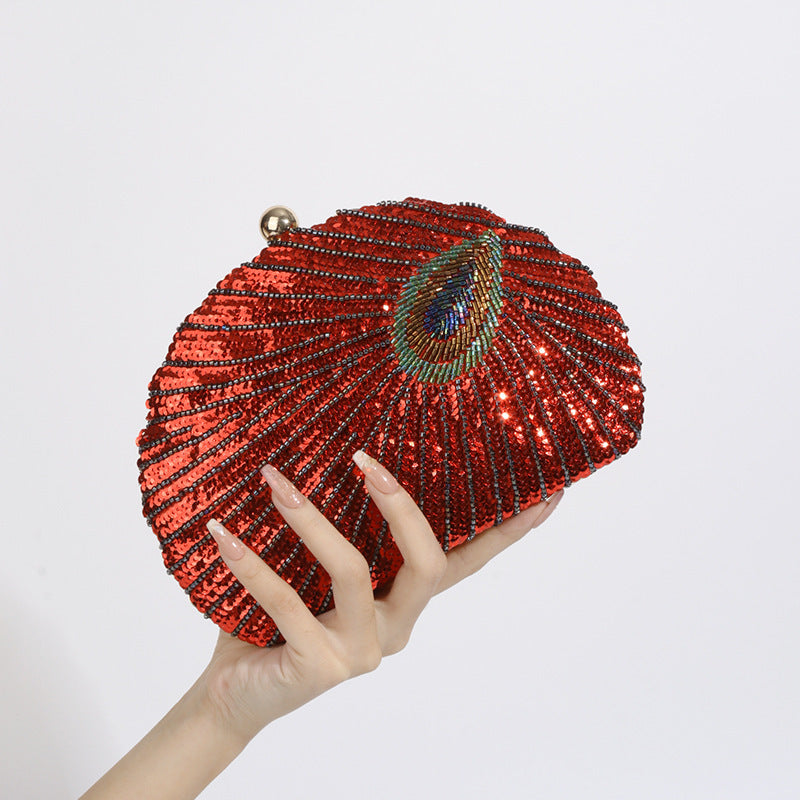 Women's Vintage Beaded One-shoulder Handbag