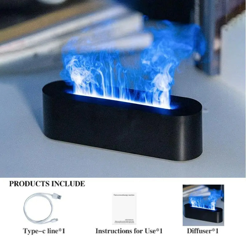 Flame Aroma Diffuser Air Humidifier Ultrasonic Cool Mist