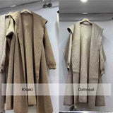 Alpaca Wool Sweater Coat Green XL – Posh Atomic