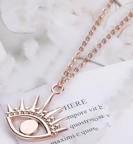 Angel Eye Pendant Copper Necklace – Posh Atomic