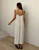 Apricot Sling Long Dress – Posh Atomic