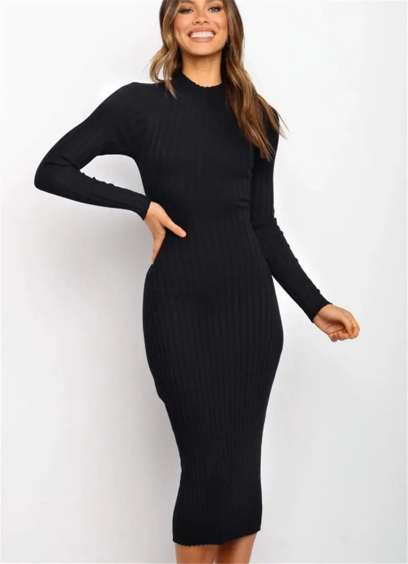 Backless Sweater Dress Green M – Posh Atomic