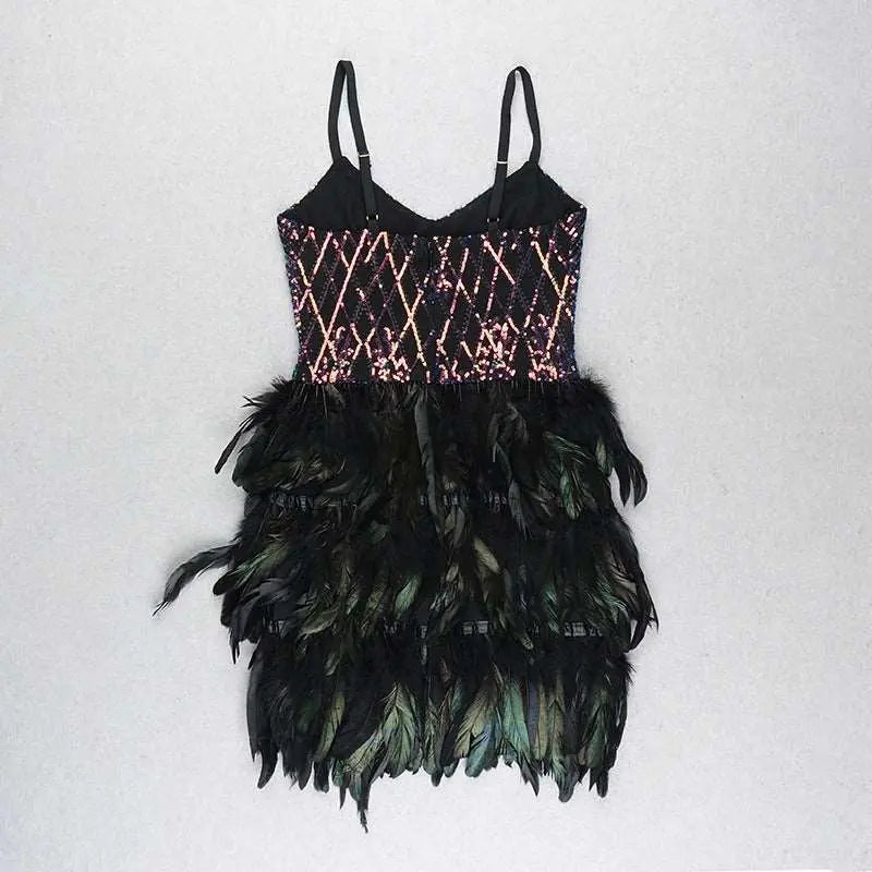 Beautiful Sleeveless Sequined Party Dress – Posh Atomic