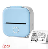 Bluetooth Mini Label Printer White 2pcs USB – Posh Atomic