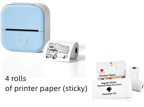 Bluetooth Mini Label Printer Set USB – Posh Atomic