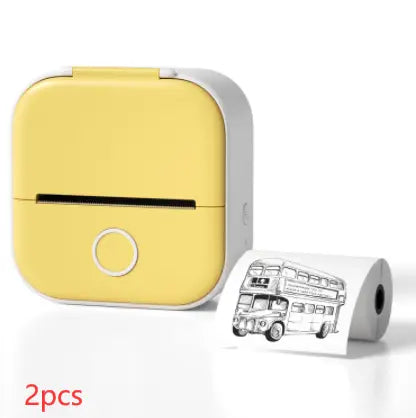 Bluetooth Mini Label Printer Blue set USB – Posh Atomic