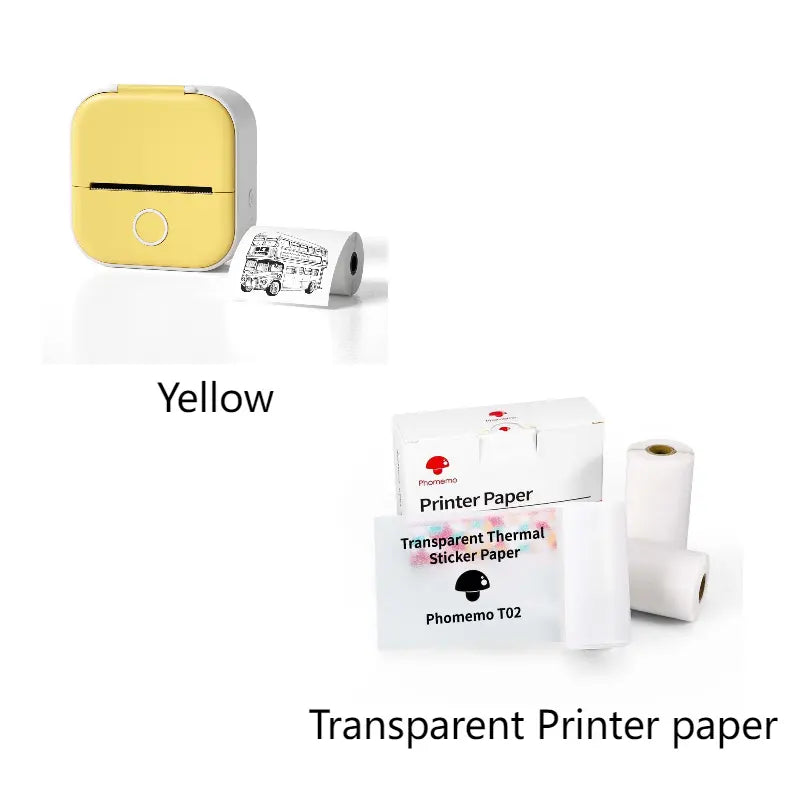 Bluetooth Mini Label Printer Pink Set3 USB – Posh Atomic