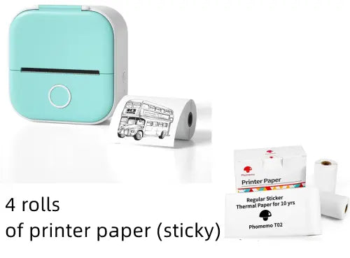 Bluetooth Mini Label Printer Pink setB USB – Posh Atomic