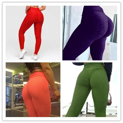 Booty Lifting Anti Cellulite Scrunch Leggings Fluorescent green L – Posh Atomic
