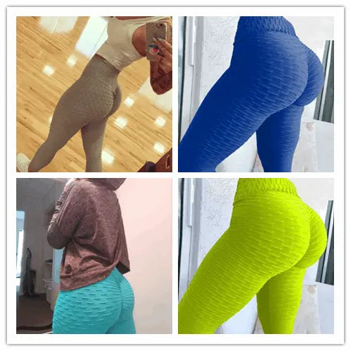Booty Lifting Anti Cellulite Scrunch Leggings Fluorescent green XL – Posh Atomic