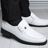 Breathable Leather Sandals Soft Men's Shoes Sandals 1028 White – Posh Atomic