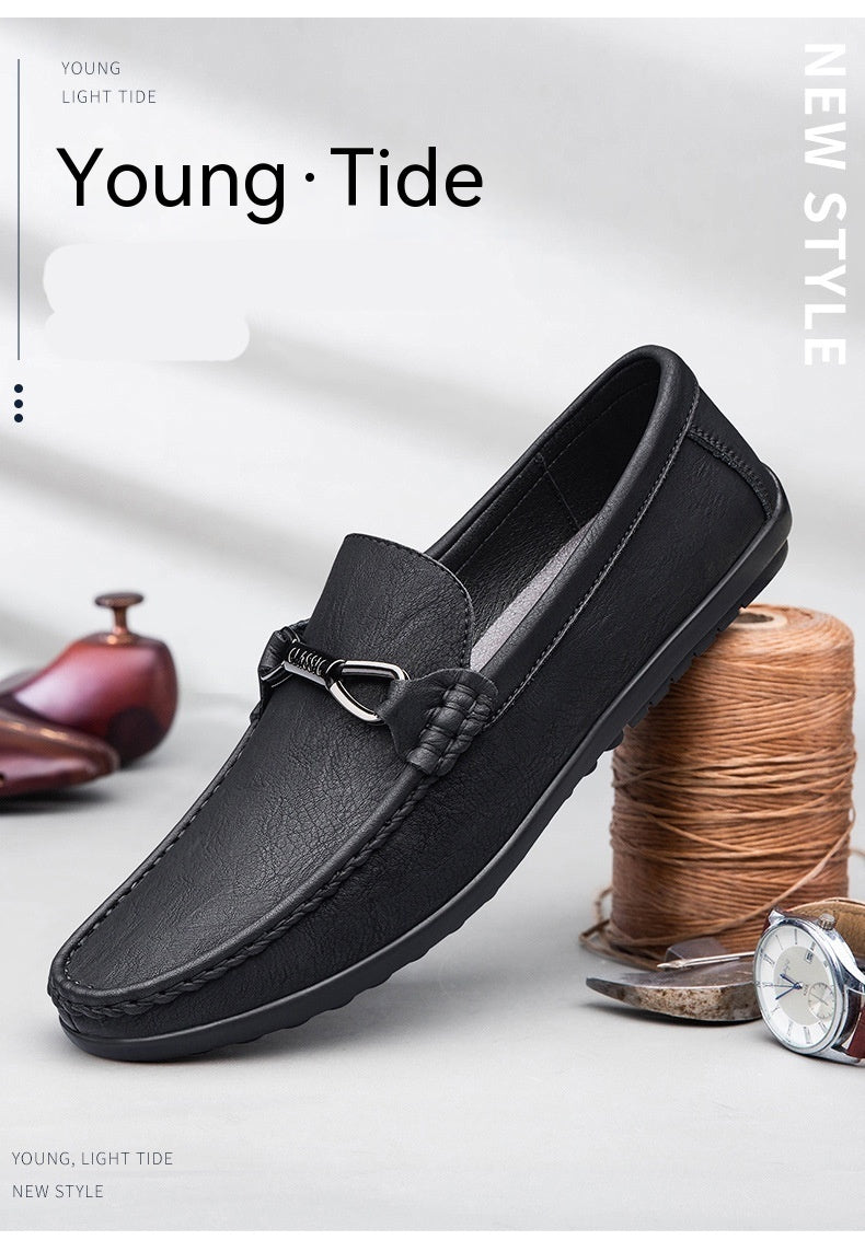 Breathable Slip-on Breathable Men's Shoes Black – Posh Atomic