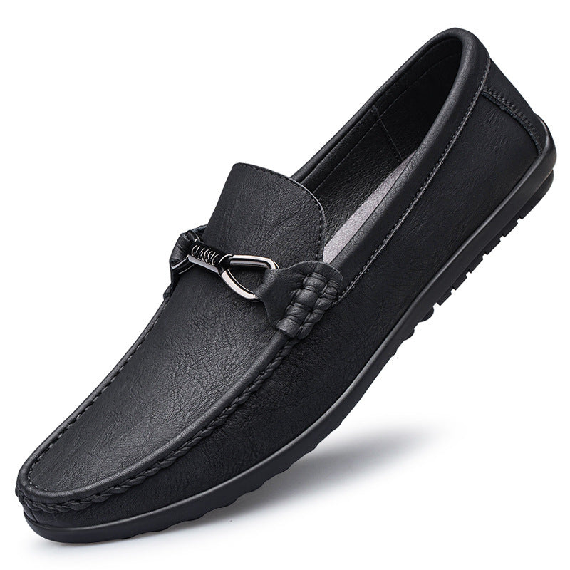 Breathable Slip-on Breathable Men's Shoes Black – Posh Atomic