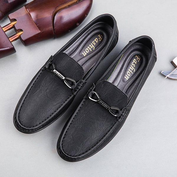 Breathable Slip-on Breathable Men's Shoes Black – Posh Atomic