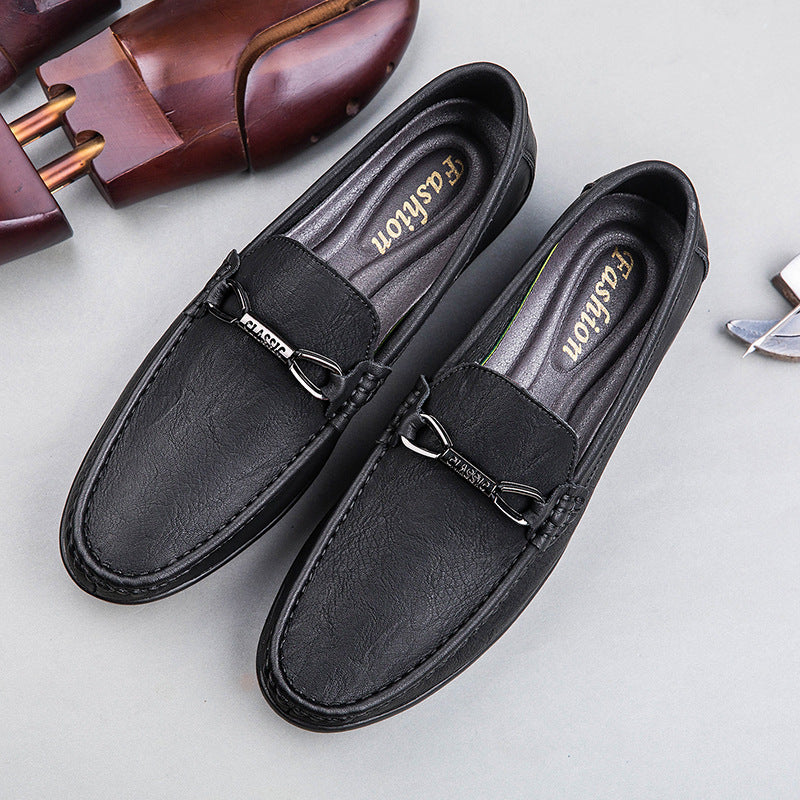 Breathable Slip-on Breathable Men's Shoes Black – Posh Atomic