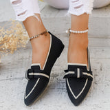 Casual And Comfortable Beautiful Bowknot Shoes Brown – Posh Atomic