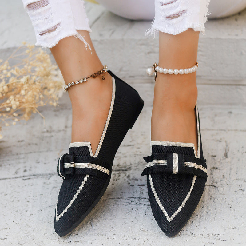 Casual And Comfortable Beautiful Bowknot Shoes Brown – Posh Atomic