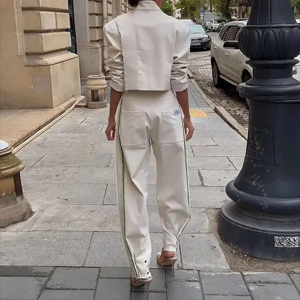 Casual Suit Set White M – Posh Atomic