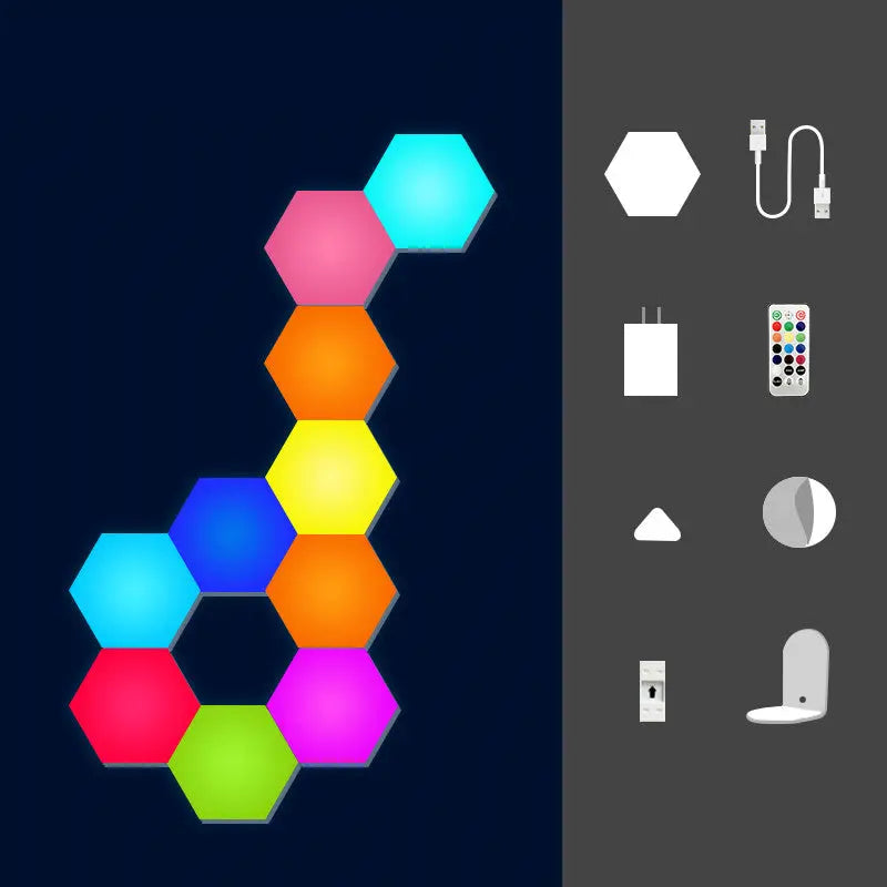 Color-changing Smart Light As shown AU Colorful remote control touch – Posh Atomic