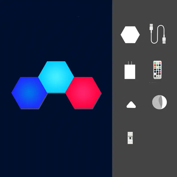 Color-changing Smart Light As shown Colorful remote control touch – Posh Atomic